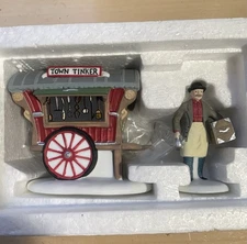 Dept 56 Heritage Village Town Tinker #5646-4 2 Pc Set