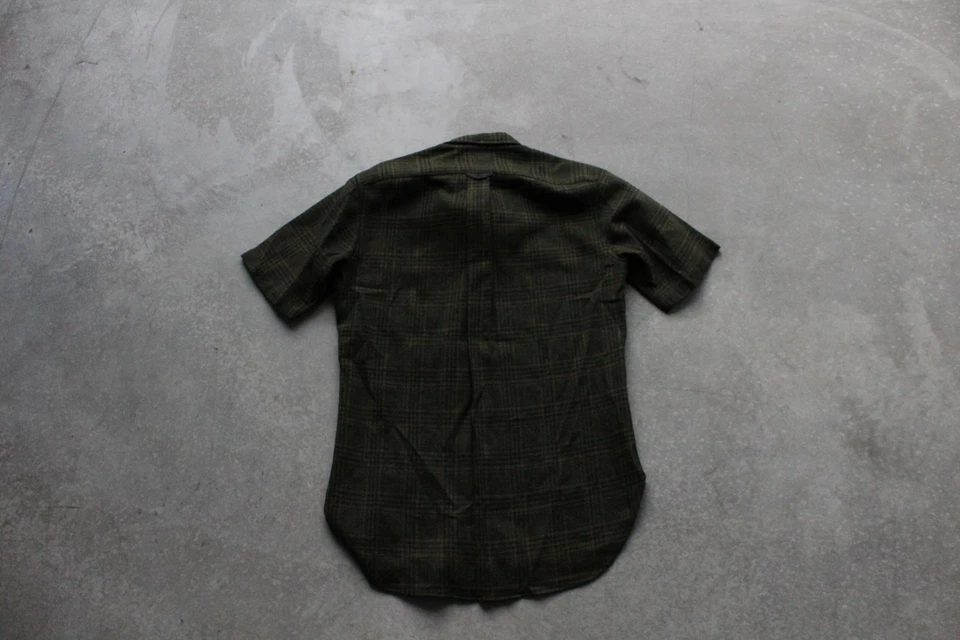 VTG Pendleton Wool Mens Large Short Sleeve Plaid Flannel Button Up Shirt 60s 70s - Image 4 of 4