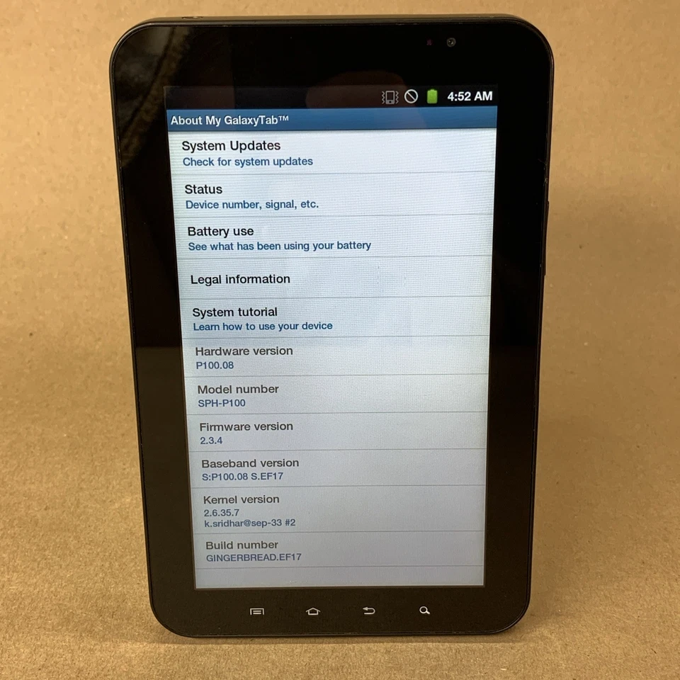 Samsung Galaxy Tab SPH-P100 7" 2GB Wi-Fi + Sprint Tablet Tested Works - Image 2 of 4