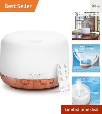 Essential Oil Diffuser for Home, 500ML Aromatherapy Diffuser Humidifier with ...