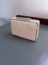 Freya Rose Occasion Clutch Bag With Silver Edge And Chain Strap