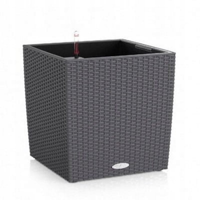 Cube Cottage 40 granit Blumentopf mit Bewässerungssystem, 39x39x40cm