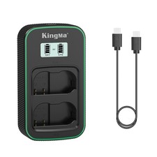 EN-EL15 Battery Charger LCD USB C Fast Charger Double Charging Dock for D7100