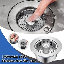 Pop-up Kitchen Sink Plug Sink Food Catcher Basket Sink Drain Strainer
