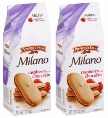 Pepperidge Farm Milano Raspberry Chocolate Cookies 2 Bag Pack