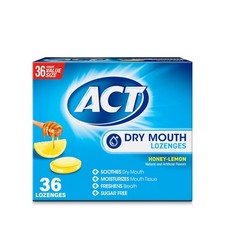 ACT Dry Mouth Lozenges With Xylitol, 36-Count, 36 Count Pack of 1 , Blue