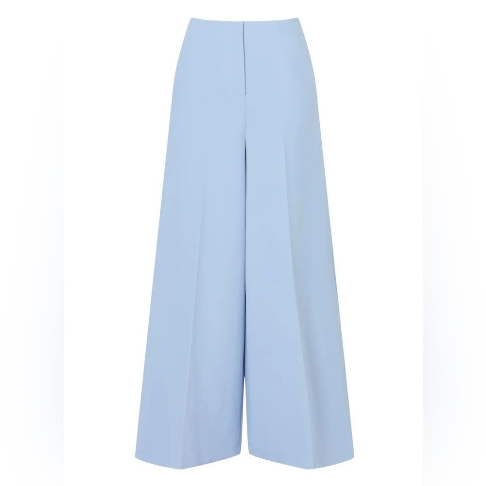 light blue Marina Moscone Wide Leg Trousers