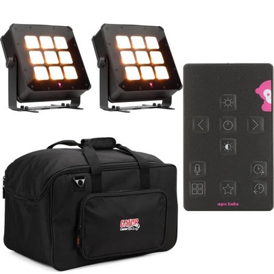 Ape Labs Marvel Pix Wash Fixture Pair with Remote and Bag