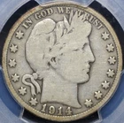 1914 BARBER HALF DOLLAR PCGS VG 08 NICE AND NATURAL LIGHT COINSILVER GREY, NO
