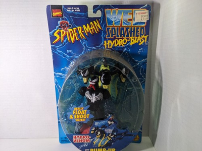 #ad Spider Man Web Splasher Hydro Blast Venom Figure 1998 Toy Biz Marvel Comic Hydra $24.95