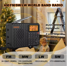 Stereo Digital Portable Radio AM SW MW FM Radio Bluetooth Multifunctional