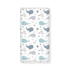 Fitted Crib Sheet Whale Sea Animal Baby Bedding Standard Toddler 52x28x8in