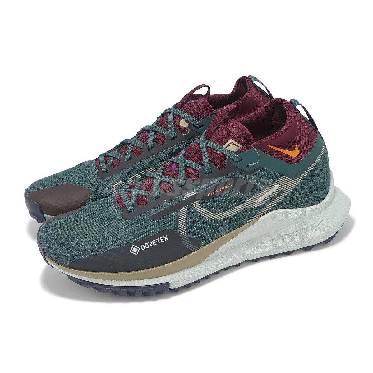 Nike React Pegasus Trail 4 GTX V2 Gore-Tex Green Men Running Nike React Pegasus Trail 4 GTX V2 Gore-Tex Green Men Running