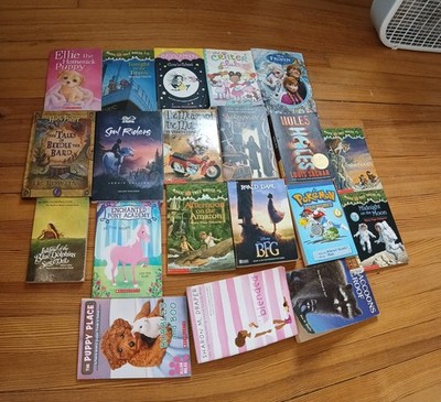 mystery set of five children's chapter books with different genres, and authors.