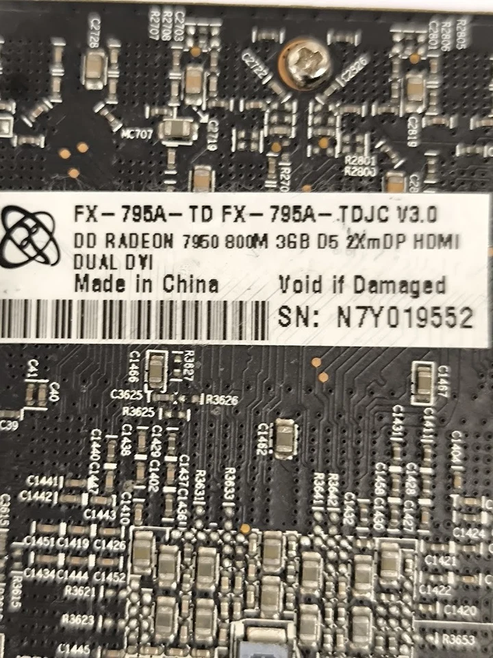 XFX Radeon HD 7950 3GB GPU - Used, Working - Image 3 of 4