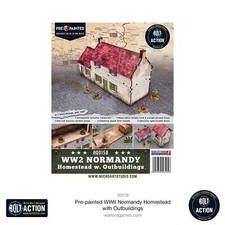Bolt Action: Pre-Painted WWII Normandy Homestead w/ Outbuildings Warlord