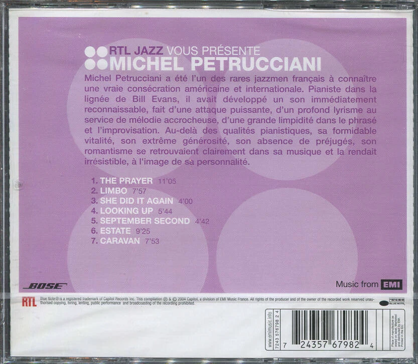 CD  MICHEL PETRUCCIANI  RTL JAZZ  LA COLLECTION  EMI BOSE 2004 NEU OVP - Bild 2 von 2