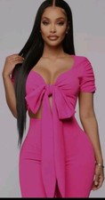 Fashion Nova Jumpsuit Magenta Pink