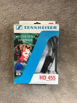VINTAGE SENNHEISER HD 455 HEADPHONES 