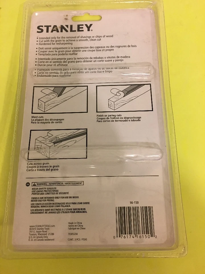 Juego de 3 cinceles Stanley EE. UU. Foto 4 de 4