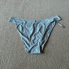 Skims Talc Logo Mesh Cheeky Bikini, Size 3X NWT