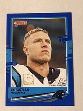 2020 Donruss Press Proof Blue Variation,  Christian McCaffrey #48 Panthers