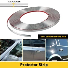 Trim 1/2" Trim Chrome Car Molding Strip Door Window Side Bumper Trime Protector