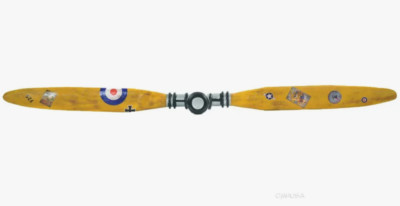 XL WWI Wooden Airplane Propeller 79'' Vintage Aviation Wall Decor New