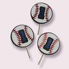 Baseball Cupcake Toppers 12ct
