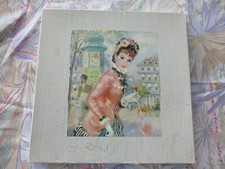 vintage 2 chusteczki damskie bawełna oryginalne opakowanie pudełko pudełko upominkowe wyprodukowane w Szwajcarii