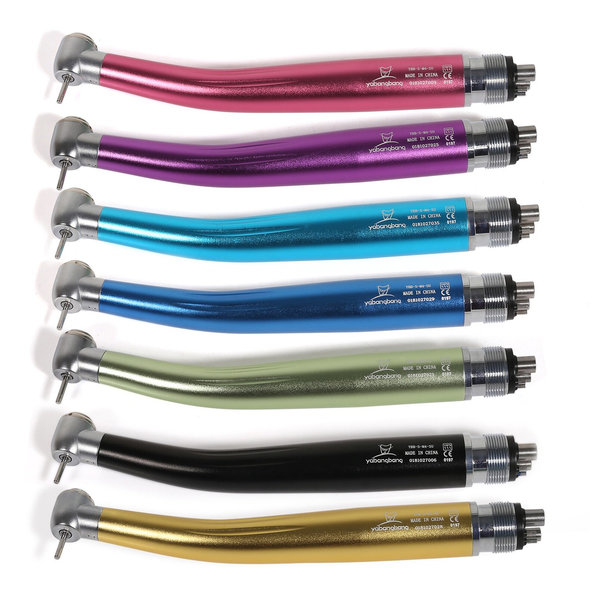 Dental High-Speed Handpiece - Push Button, 2/4 Hole, Fits NSK/PANA, 7 Colors, 400,000 RPM