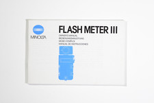 Minolta Flash Meter III Instruction Manual