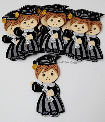 10 Boy Graduation Foam Large Favors Centerpiece 8'' Graduacion Recuerdos 2025
