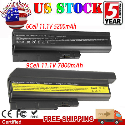 Laptop Battery For LENOVO ThinkPad SL300 SL400 R60 R61 T60P T61 40Y6795 41N5666