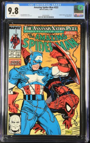 Amazing Spider-Man #323 CGC 9.8 WHITE 🔥 Marvel 1989 McFarlane Captain America