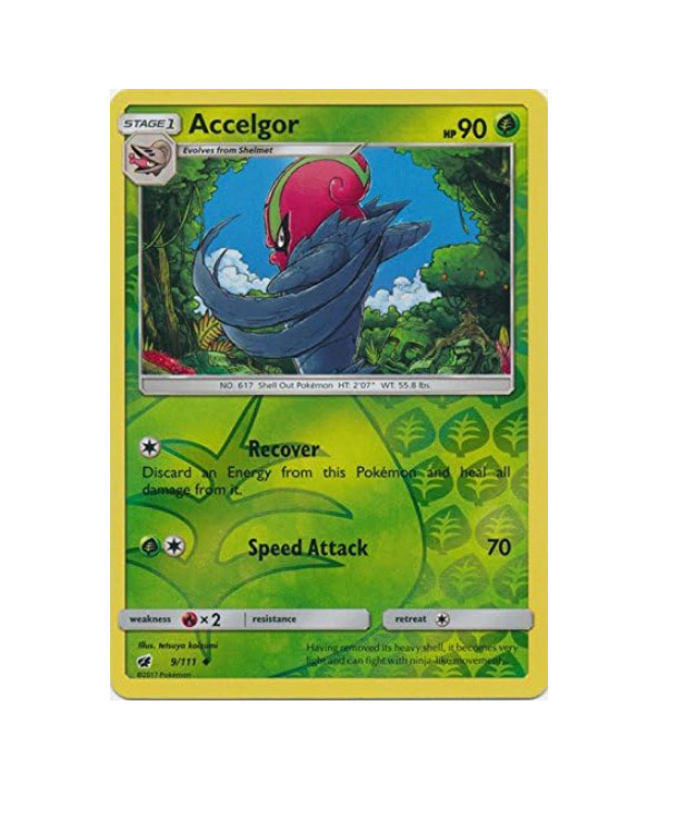 Pokemon - Accelgor - 9/111 - Reverse Holo - Crimson Invasion -  NM/M