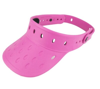 Visor Hat Fits Shoes Charms Floatable Adjustable Lightweight Durable Sun - Pink