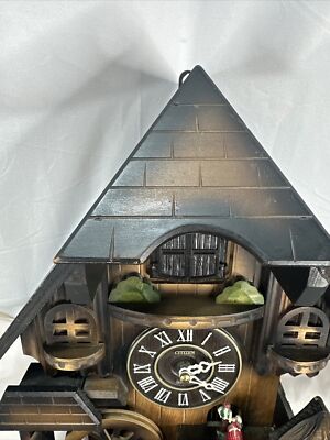 【廃盤品】CITIZEN クォーツカッコー・ウィーン 4MJ659-006 美品 Citizen Wood Cuckoo WORKING Clock 4MJ659 Rhythm Sound & Motion