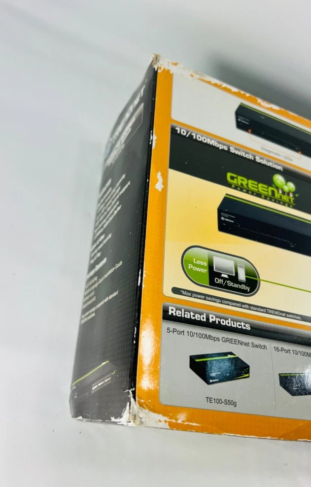 TRENDnet TE100-S24g 24-Port 10/100 Mbps GREENnet Switch - Brand New Sealed Box! - Image 4 of 4