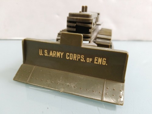 Ideal Toy U.S. Army Corps of Engineers Bulldozer Plastic Molded - 第 2/12 張圖片