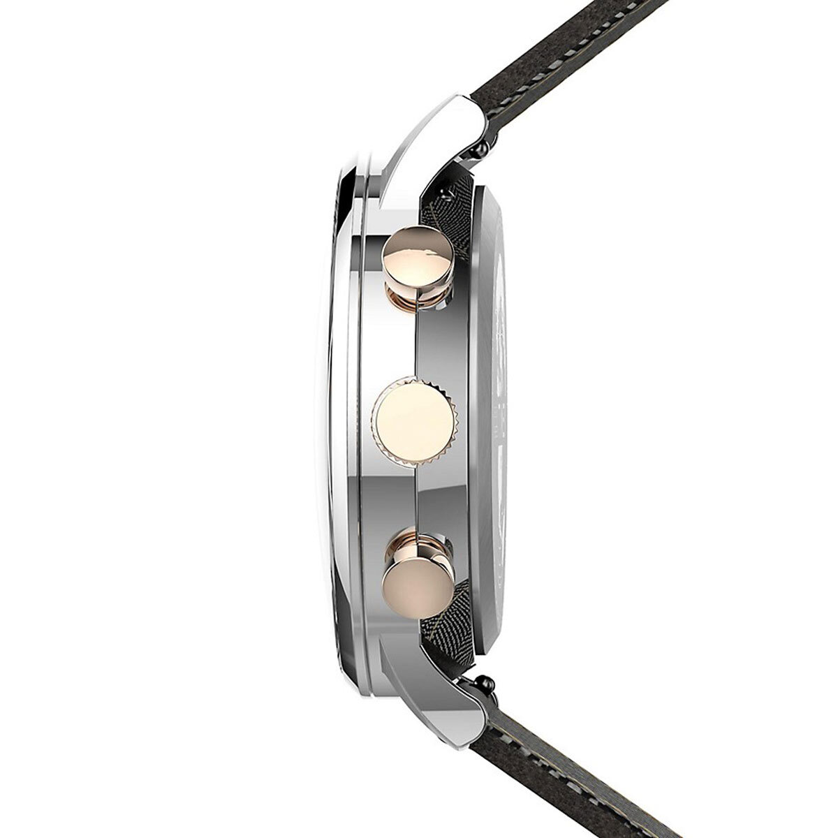 Timex Men's Watch Waterbury Chronograph Black Dial Leather Strap