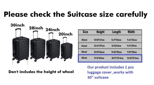 30 Inch Clear PVC Suitcase Cover Protectors Anti Scratch Luggage Covers - Picture 6 of 9