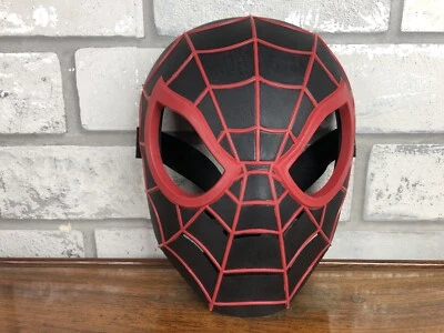 🌟Marvel Ultimate SPIDERMAN Web Warriors Black Red Face Mask Miles Morale Hasbro - Image 1 of 4