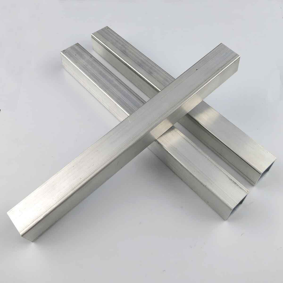 10x10mm 20x20mm Aluminium Square Box Section Tube 100mm 150mm 200mm ...