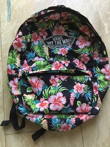 vans drip floral backpack