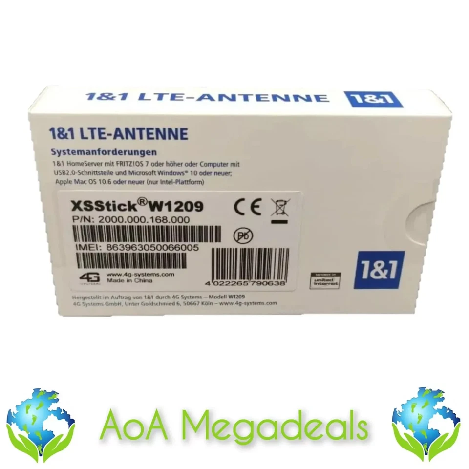1&1 LTE Antenne W1209 XS Stick mobiler Surfstick LTE Stick *NEU&OVP* 🔝 - Bild 2 von 2