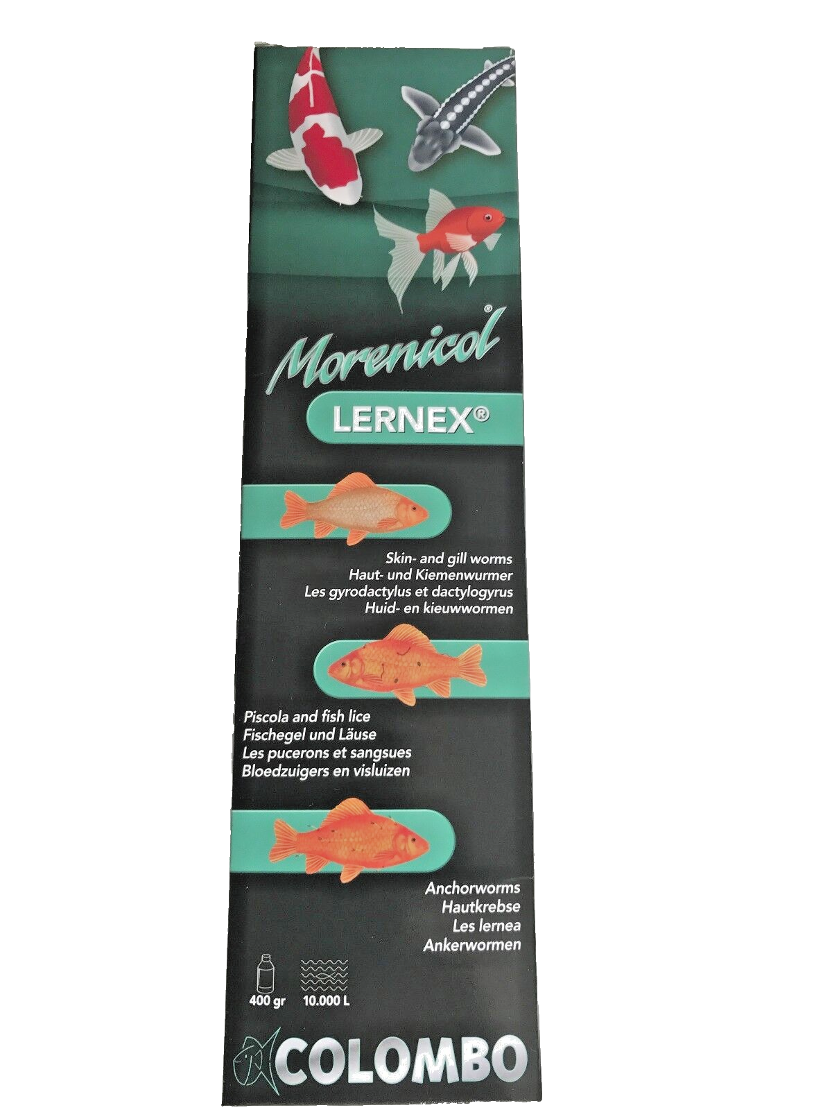 Colombo Lernex Anti Fluke & Worms Skin and Gill Koi Fish Pond 400g