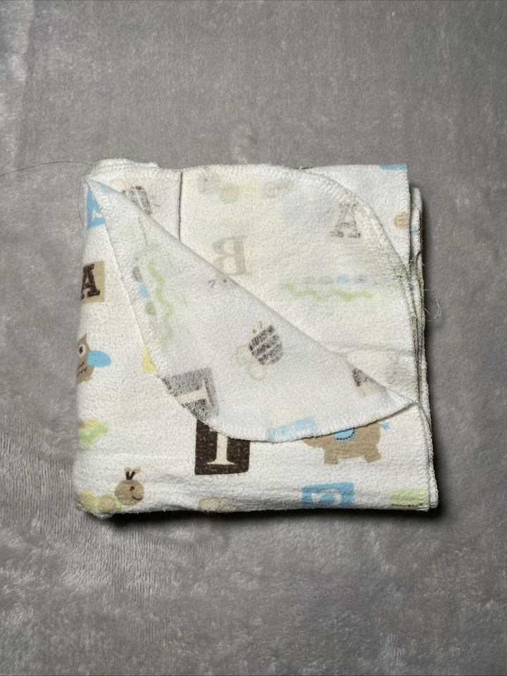 Cobertor Circo ABC 123 animais flanela swaddle macio bebê recepção alvo 28"x29" - Imagem 2 de 4