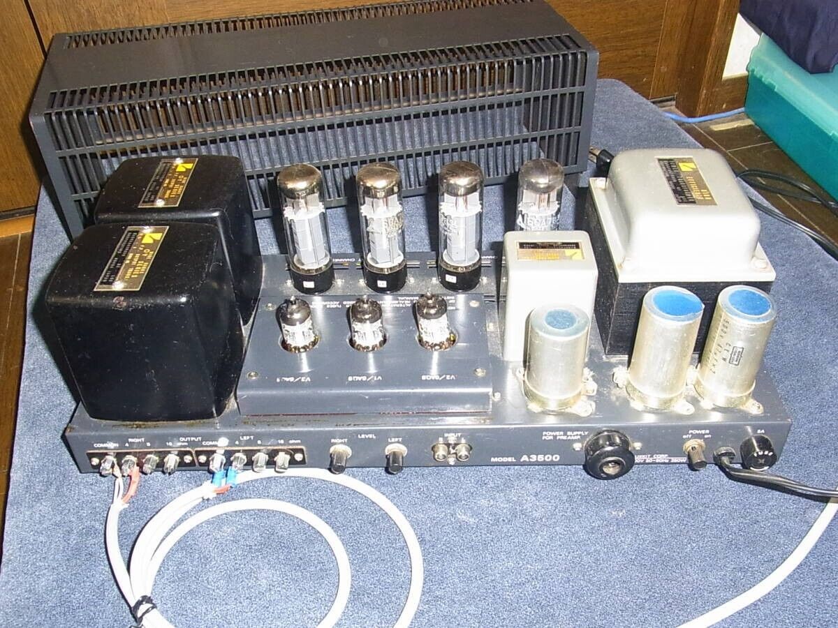 LUXMAN Luxkit A3500 Power Amplifier Tube Main Amp Kit Vintage Working Free  Ship