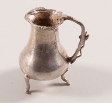 Silberminiatur kleiner Krug durchbrochen Silber